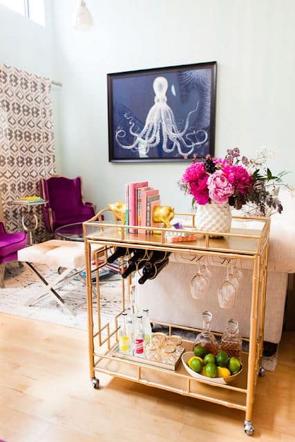 How To Style A Bar Cart